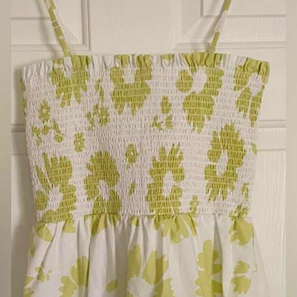 🆕🔥AMERICAN EAGLE 🦅 SUPER CUTE PRETTY GREEN&WHITE ADJUSTABLE STRAPS MINI DRESS - Picture 2 of 4